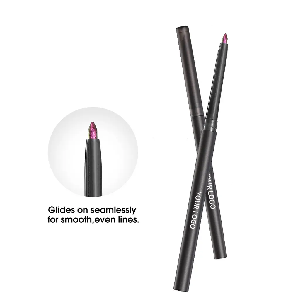 Private Label 5 Colors Mineral Liquid Eyeliner Waterproof Long Lasting Wholesale Makeup Double-headed Brush