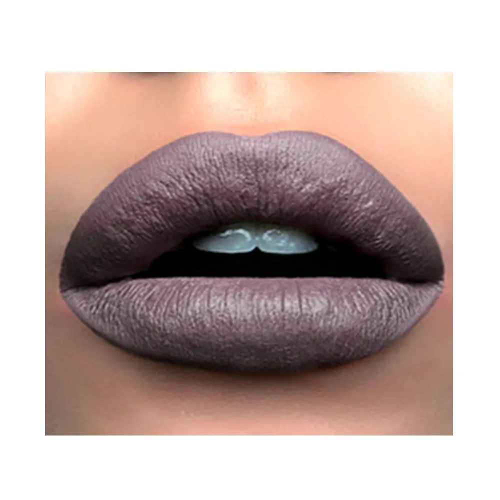 New Custom Black Mineral Beauty Matte Lipstick Case Tube Private Label OEM ODM Makeup Waterproof Long Lasting High Pigmented