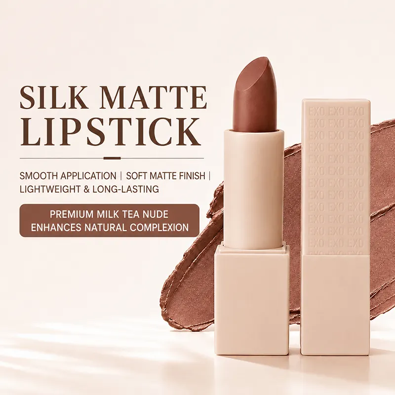Custom Lipstick OEM Cosmetics Cleaning Formula Manufacturer Waterproof Long-lasting Matte Velvet Lipstick Private Label