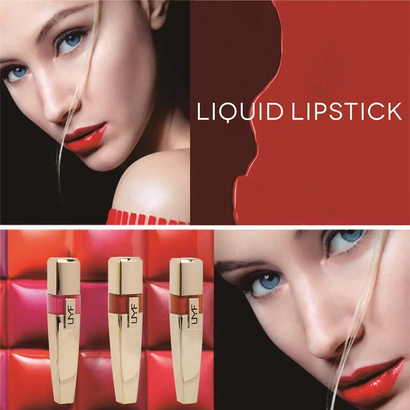3 Colors Glitter Gel Mineral Liquid Lipstick Lip Gloss Diamond Shimmer Metallic Waterproof Long Lasting Smudge Proof Lip Tint