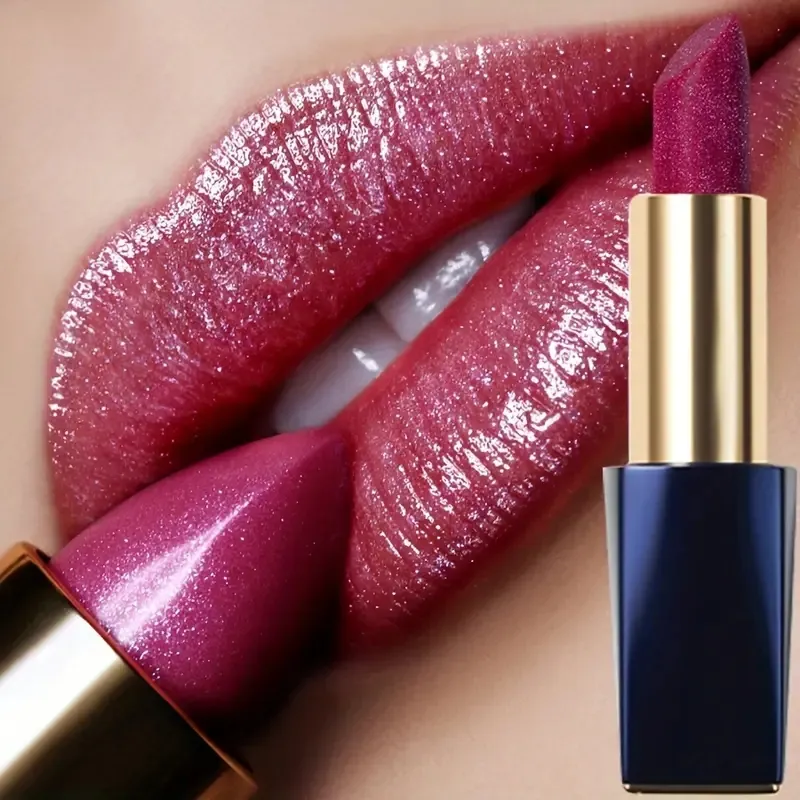 Custom Lipstick OEM Makeup Manufacturers Non-stick Cup Waterproof Long-lasting Moisturizing Pearlescent Lipstick Private Label