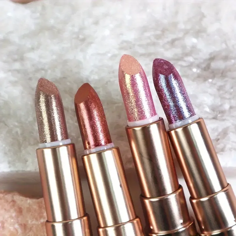 Custom Fashion ODM Manufacturers Best Quality Lipstick Private Label Waterproof Long Lasting Shimmer Chemical