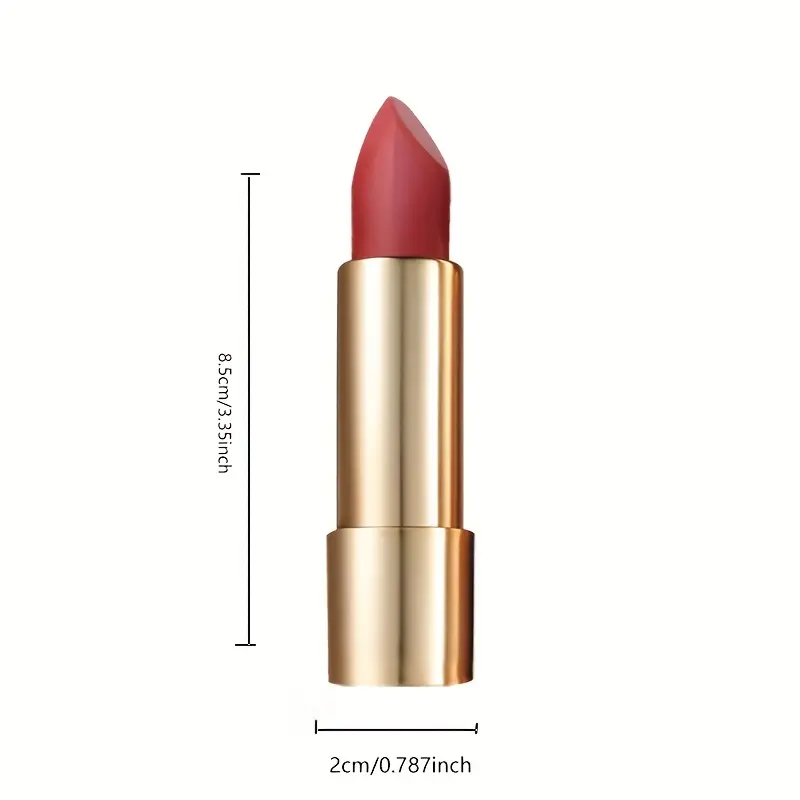 Custom Mineral Lipstick OEM Wholesale Makeup Gold-plated Tube Waterproof Matte Fashion Private Label
