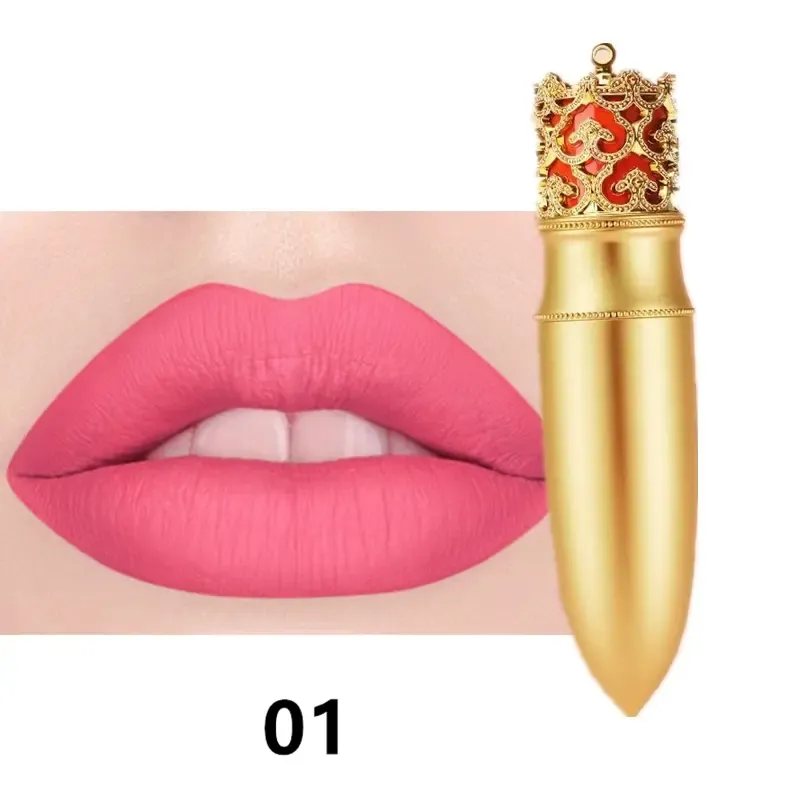 Custom Lipstick Oem Cosmetic Manufacturers Makeup Waterproof Long-lasting Moisturizing Matte Crown Lipstick Private Label