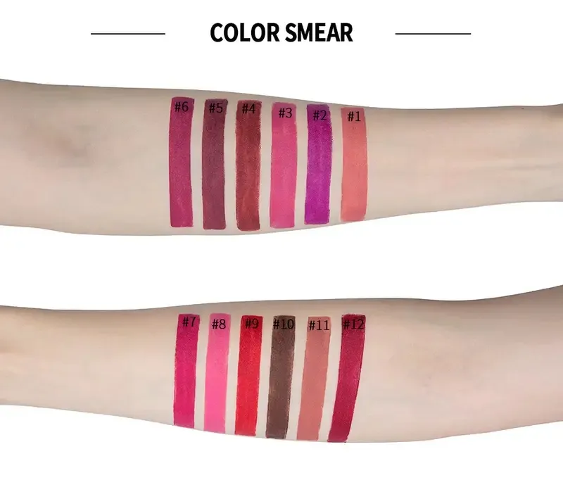 Custom Lipstick Oem Makeup Factory Cosmetic Manufacturers Nude Color Waterproof Matte Lipstick Private Label