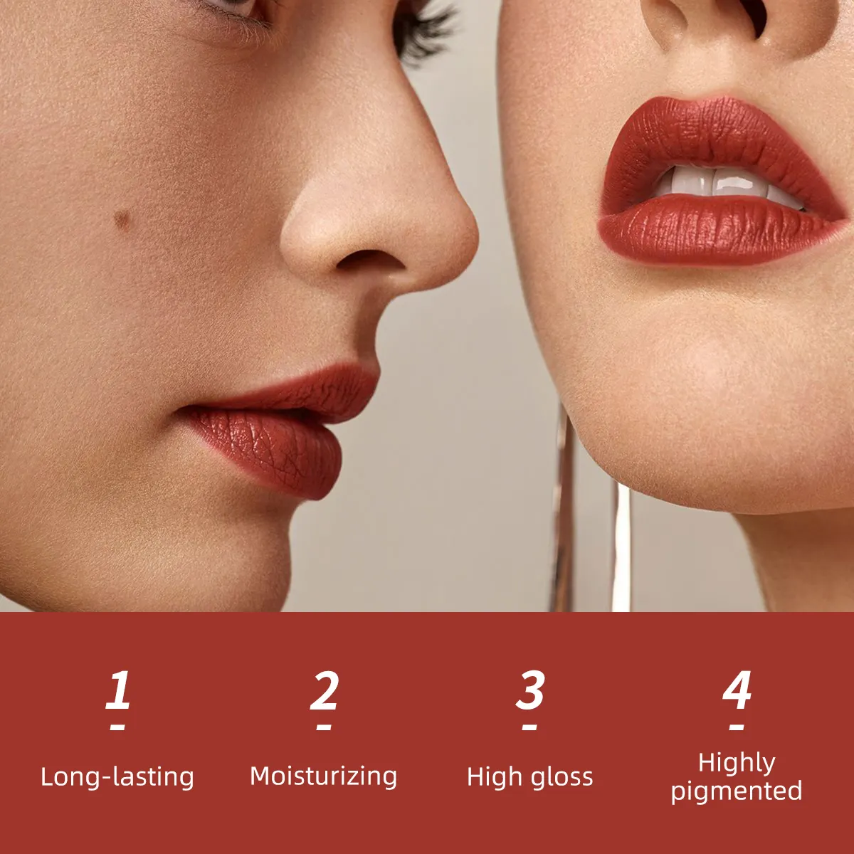 Non Sticky Organic Moisturizing Lip Balm Stick Custom Lipstick for Girls Cruelty Free Cosmetic High Shine Plumping Lipstick