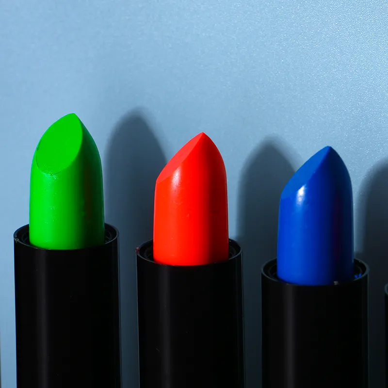 Private Label Vegan Product Hot Pink Glow in the Dark UV Lipstick Neon Lip Gloss