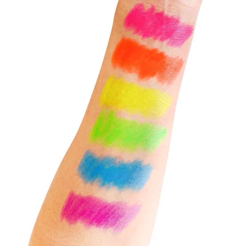 Private Label Vegan Product Hot Pink Glow in the Dark UV Lipstick Neon Lip Gloss