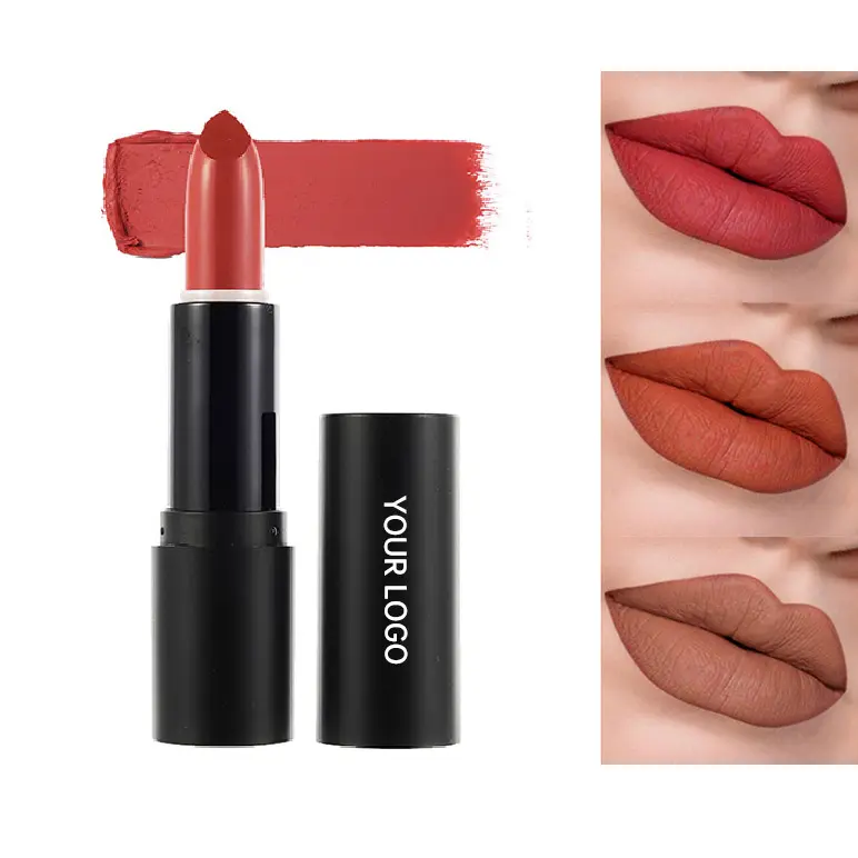 Long Wearing Vegan Non Toxic Matte Lipstick Luxury Professional Non-Stick Matte waterproof Cream Lipstick