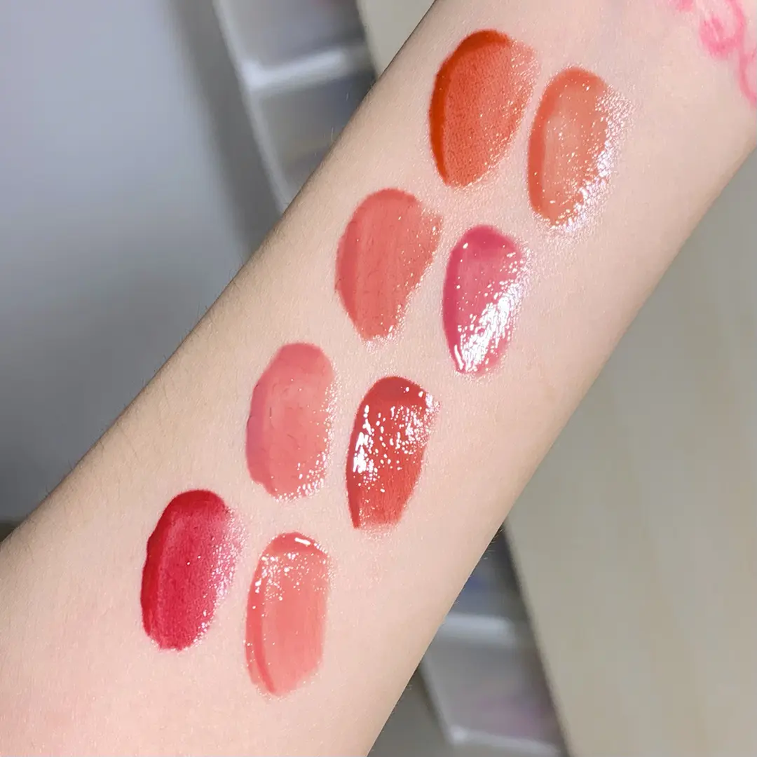 Custom OEM Liquid Lip Gloss Lip Glaze Waterproof Long-lasting Moisturizing Chemical Formula Red Private Label 5 Colors MSDS