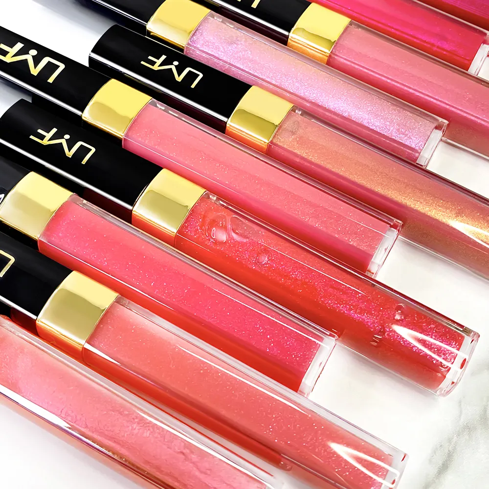 Wholesale Glossy Shinny Liquid Lipstick Glitter Waterproof Long Lasting Travel Chemical Lip Glosses Tubes Custom Lip Glaze