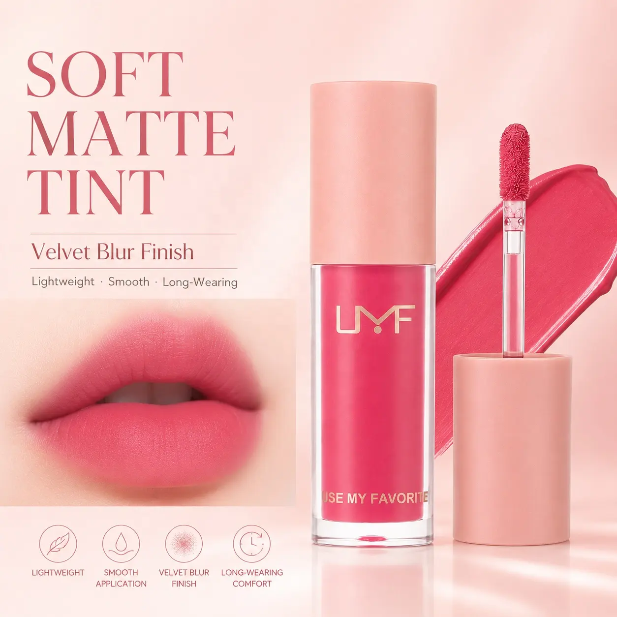 Custom Water Glossy Soft Mist Lip Glaze OEM Cosmetics Factory Waterproof Long-lasting High Pigment Lip Gloss Private Label