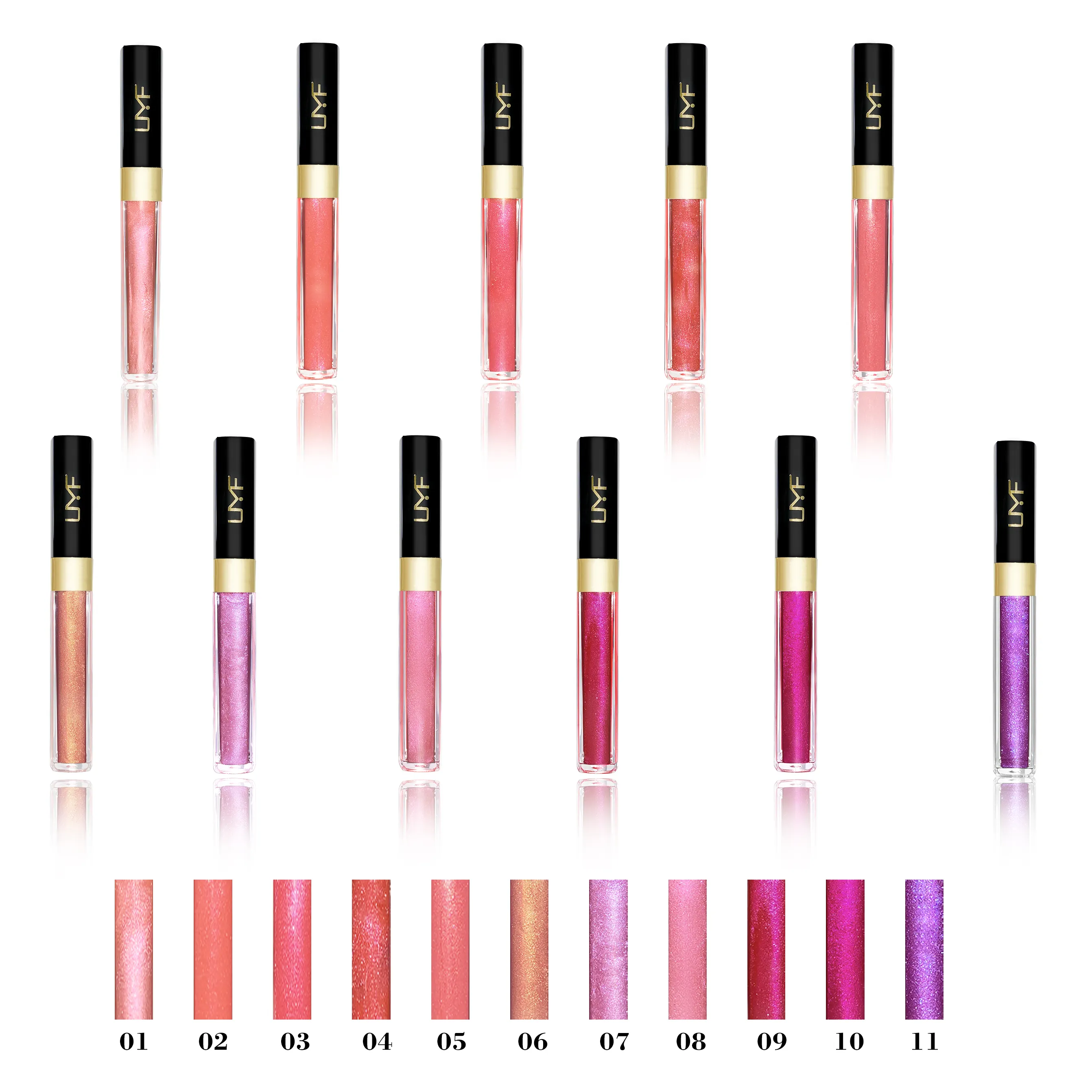 11-Color Plumping Lip Oil Lightweight Lustrous Dewy Lip Glaze Hydrating Lightening Lip Gloss
