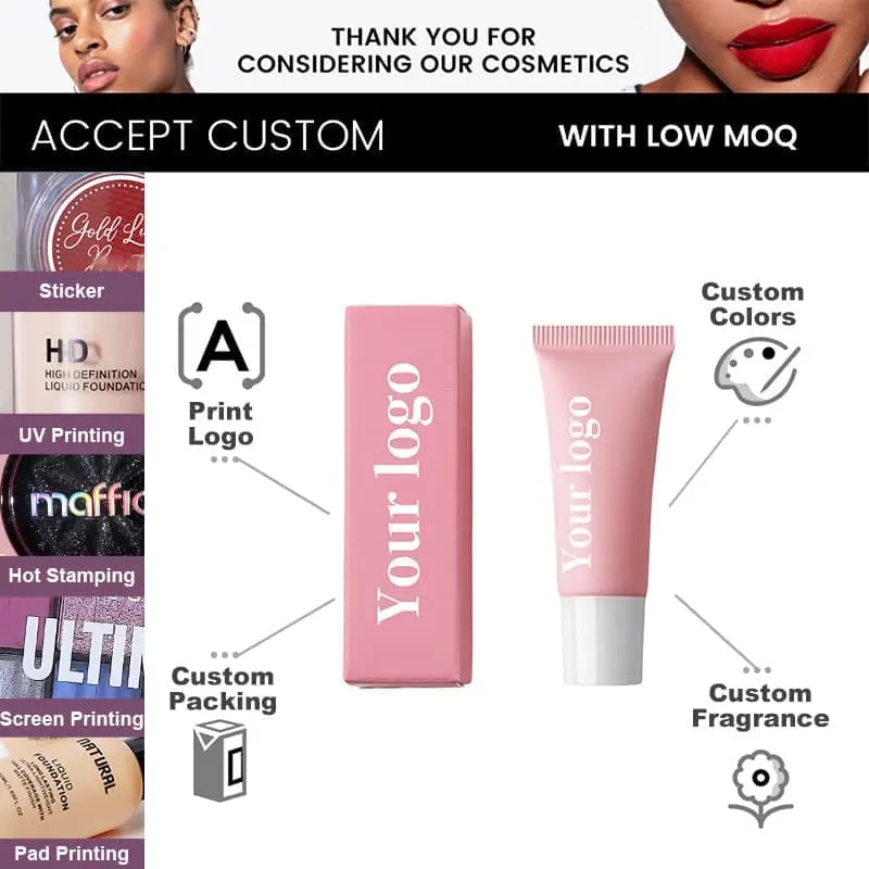 Moisturizing Plumping Lip Volumizing Hydrating Gloss High Quality Vegan Liquid Mineral Lip Glaze Long-lasting Lip Gloss