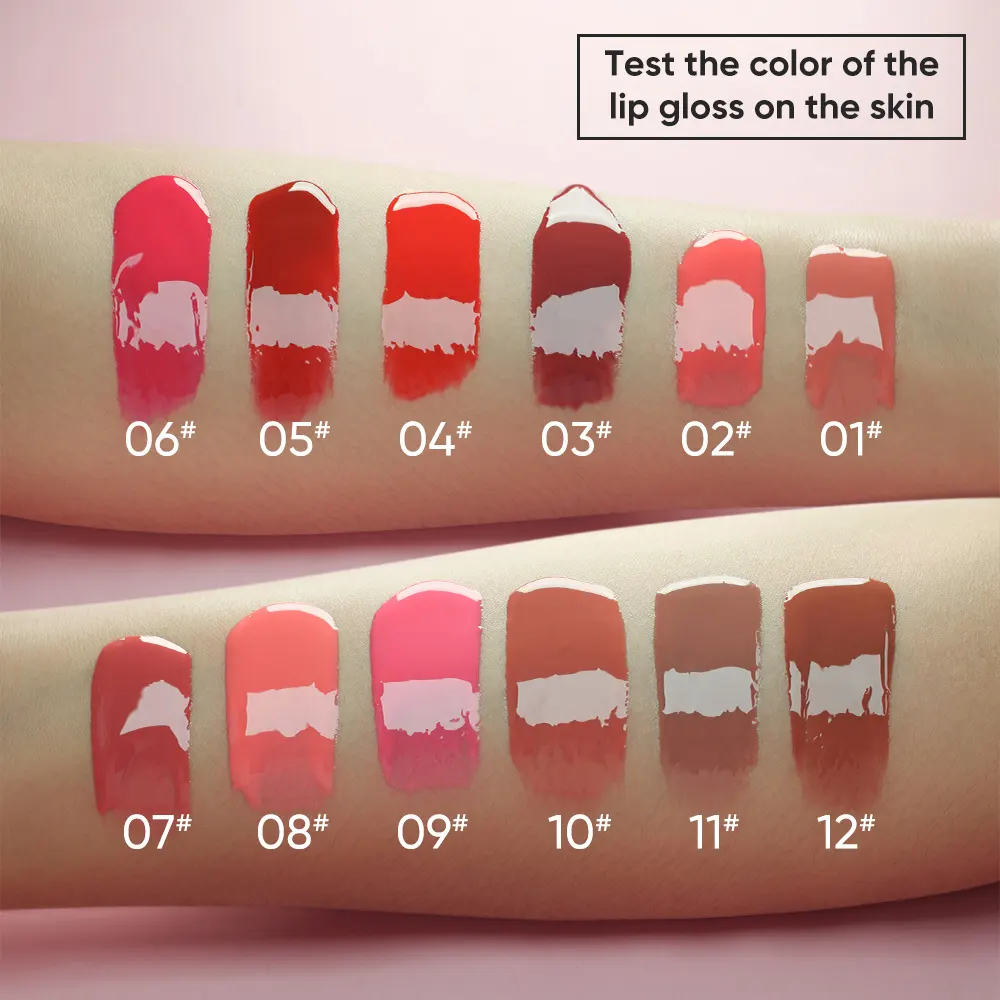 High Quality Vegan Mineral Moisturizing Hydrating Glossy Long Lasting Liquid Lip Glaze