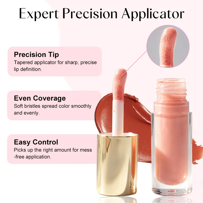 Professional Velvet Lip Glaze Matte Liquid Lipstick for Full Coverage with Jumbo Applicator Macadamia Oil