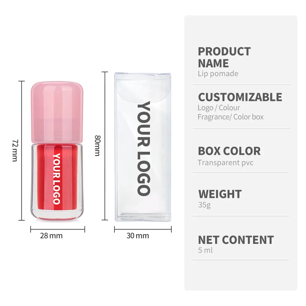Long-Lasting Mini Vendor Mineral Lip Gloss Non-Sticky and Moisturizing Lip Plumper in Liquid Form