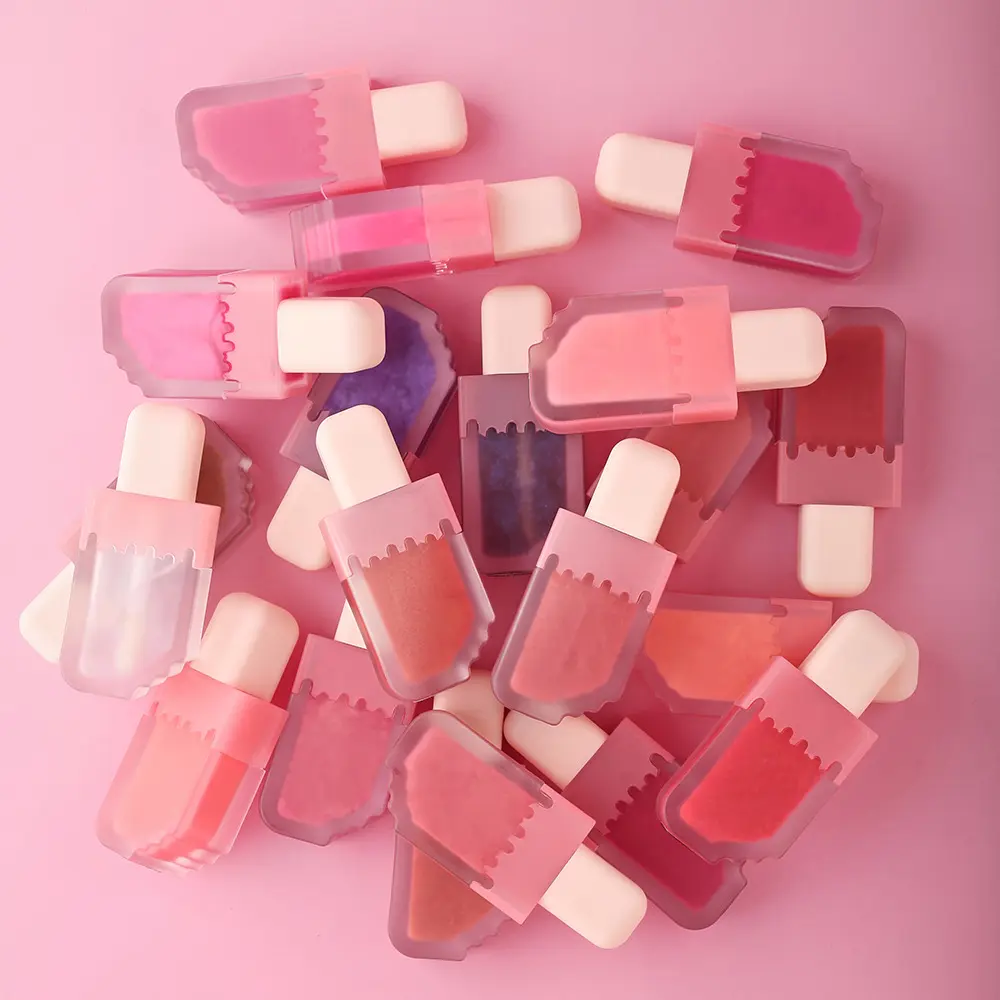 Hot Sale High Quality ice cream Lip Moisturizing Plump Glaze Mirror Makeup Glossy Lip Gloss