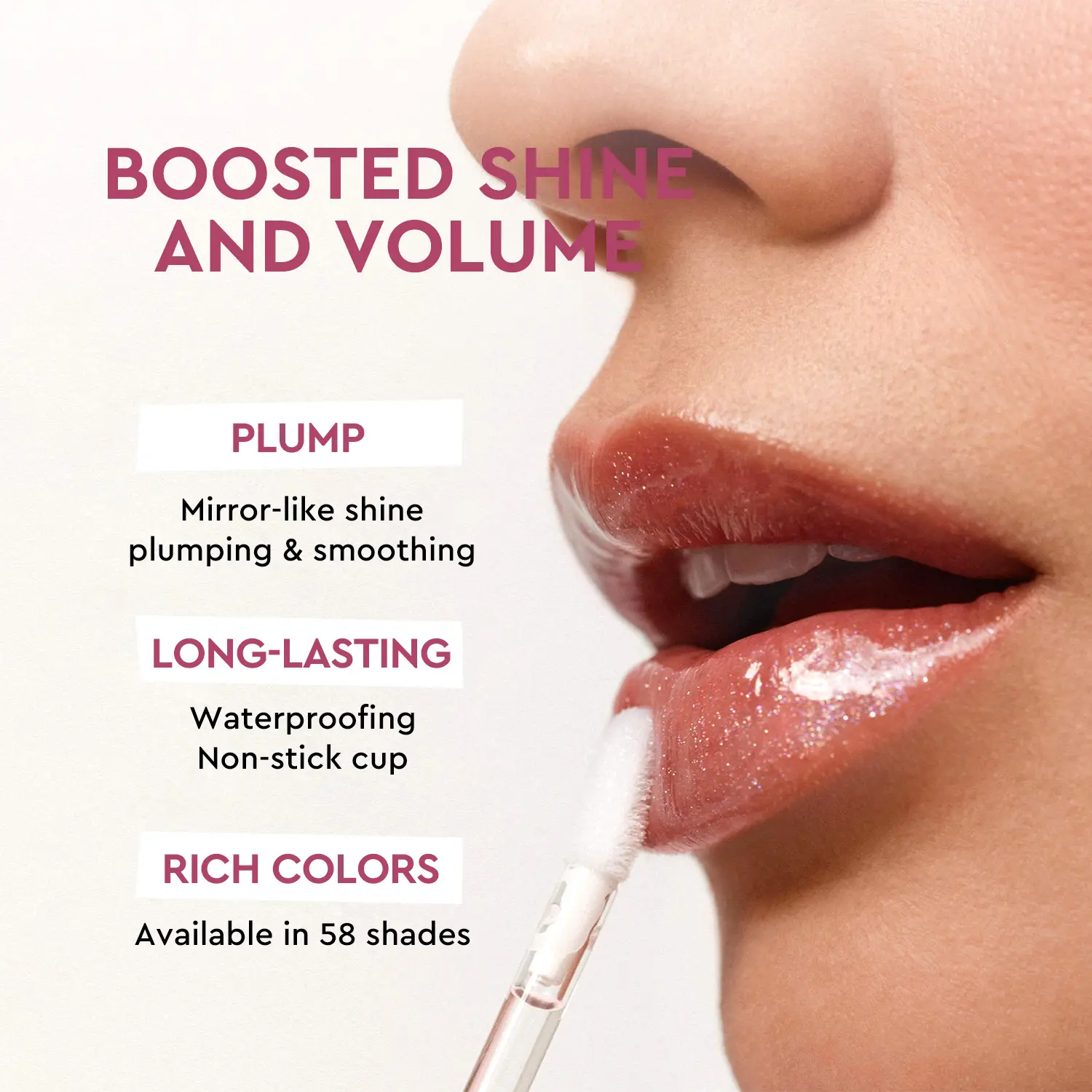 Private Label Moisturizing Private Label Custom Your Own logo Makeup Clear Lip Glaze High-Pigment Lip Gloss