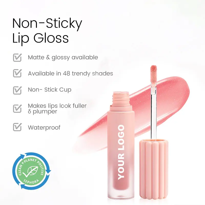 Long Lasting Customize Lip Glaze Private Label for Women Glossy Waterproof Vegan Lip Gloss