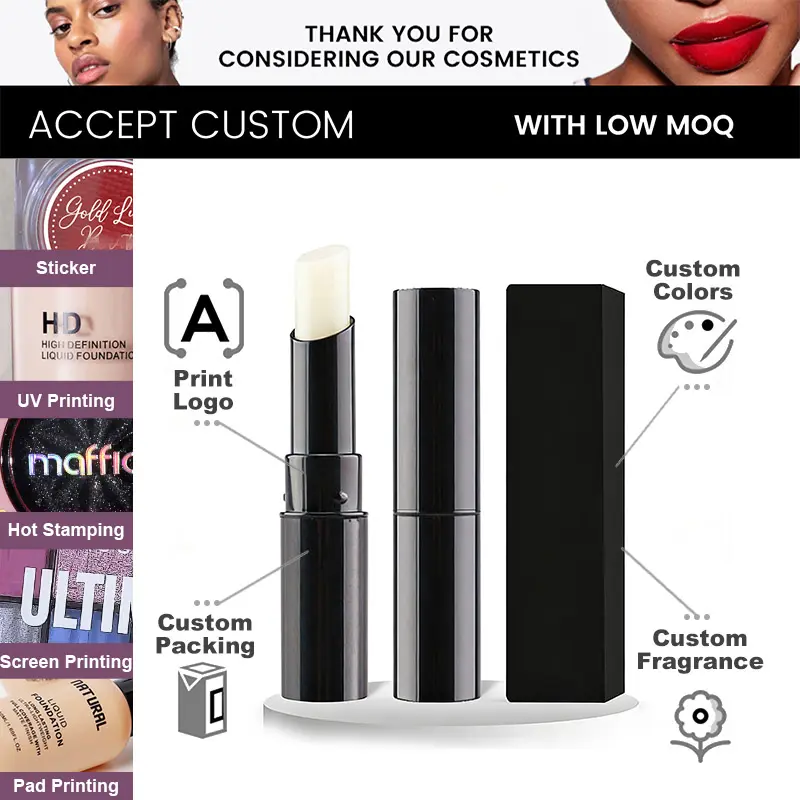 Hydrating Moisturizing Lip Balm Nourishing Customized Logo Private Label Hydrating Plump Soften&Shine Lip Balm
