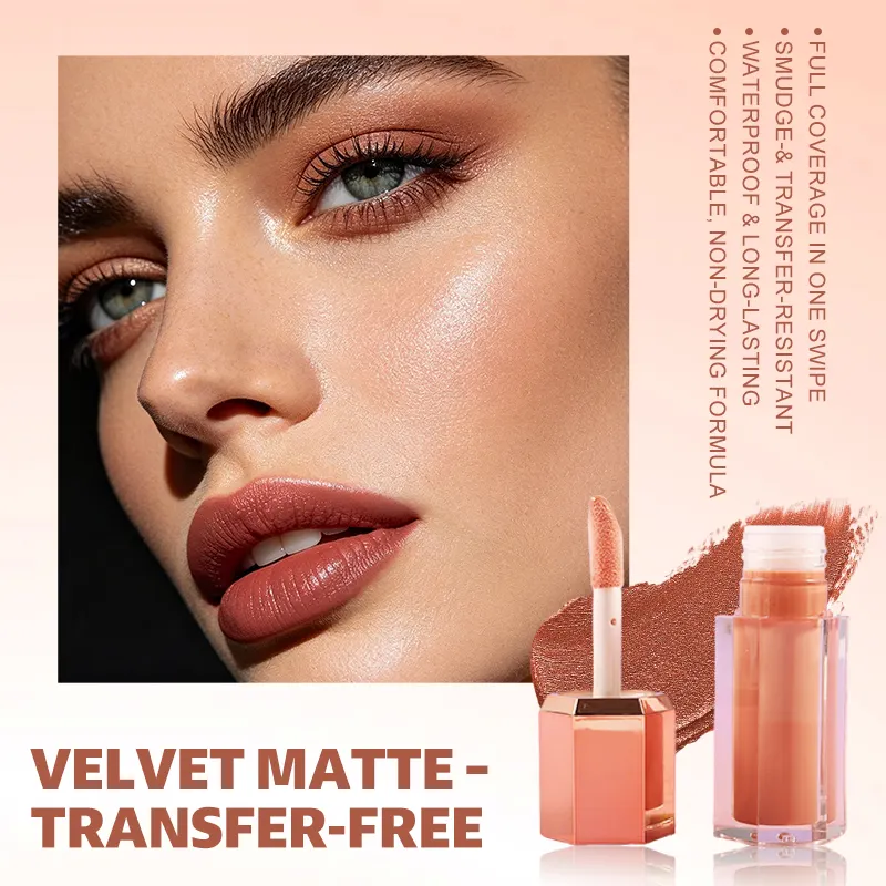 Non Stick Cup Matte Lip Gloss with Gold Cap Long Lasting Wholesale Bulk Vendor Manufacturer Lipgloss