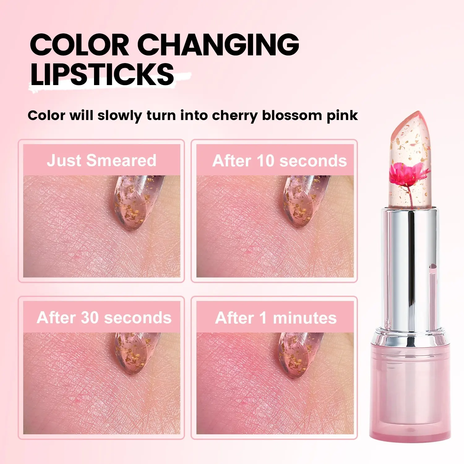 Lip Balm Moisturizing Lasting Waterproof Red Jelly Lipstick Private Label Color Changing Lipstick Fashion Lip Balm