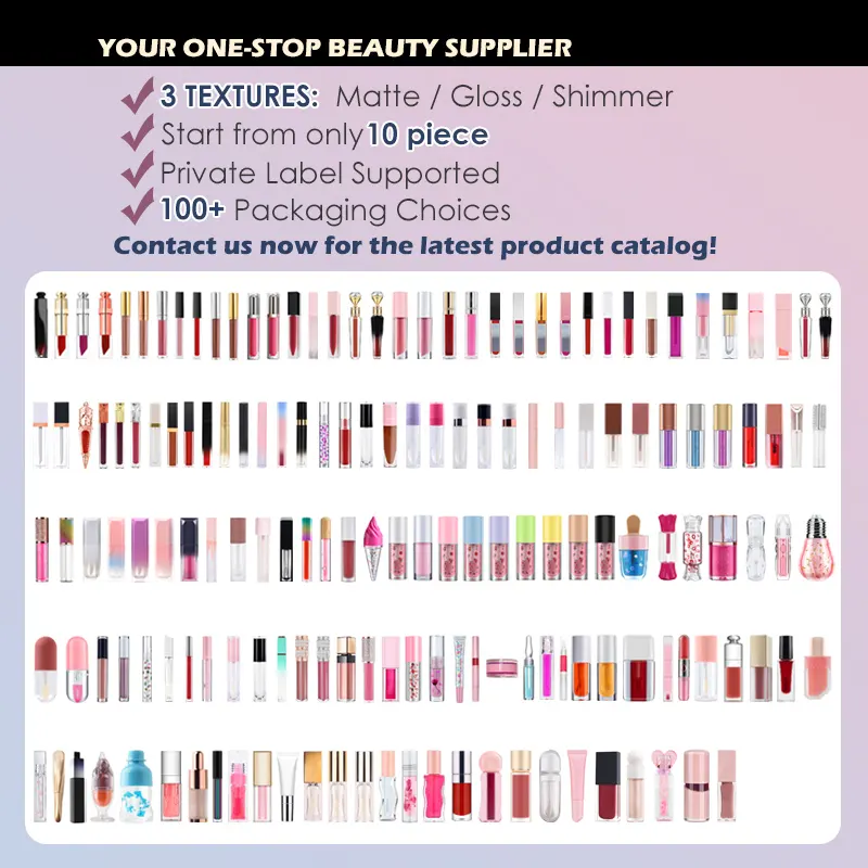 OEM Lip Gloss Lip Liner Pencil Set With Sharpener Sunflower Oil Vitamin E Hydrating Waterproof Long Lasting Gift Box