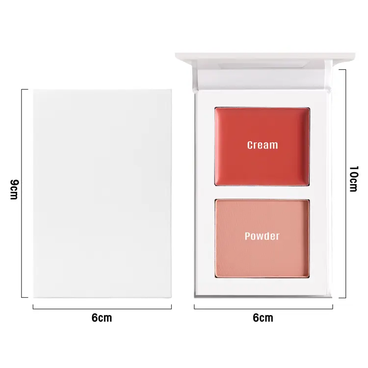 Wholesale Mineral Long Lasting Waterproof Matte Finish Highly Pigmented Face Cheek Pressed Blush Palette for Private Label