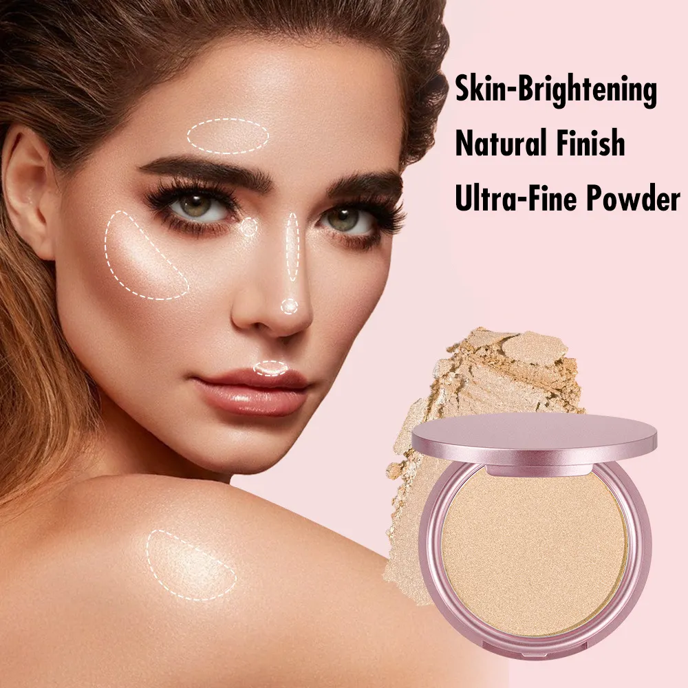 Private Label Mineral Pressed Powder High Pigment Waterproof Custom Long Lasting Full Coverage Fair Skin Cheek Blush Palette