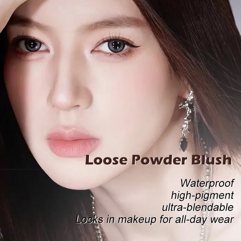Private Label Chemical Waterproof Matte Finish Long Lasting Blush Powder for Face Blush Setting Powder