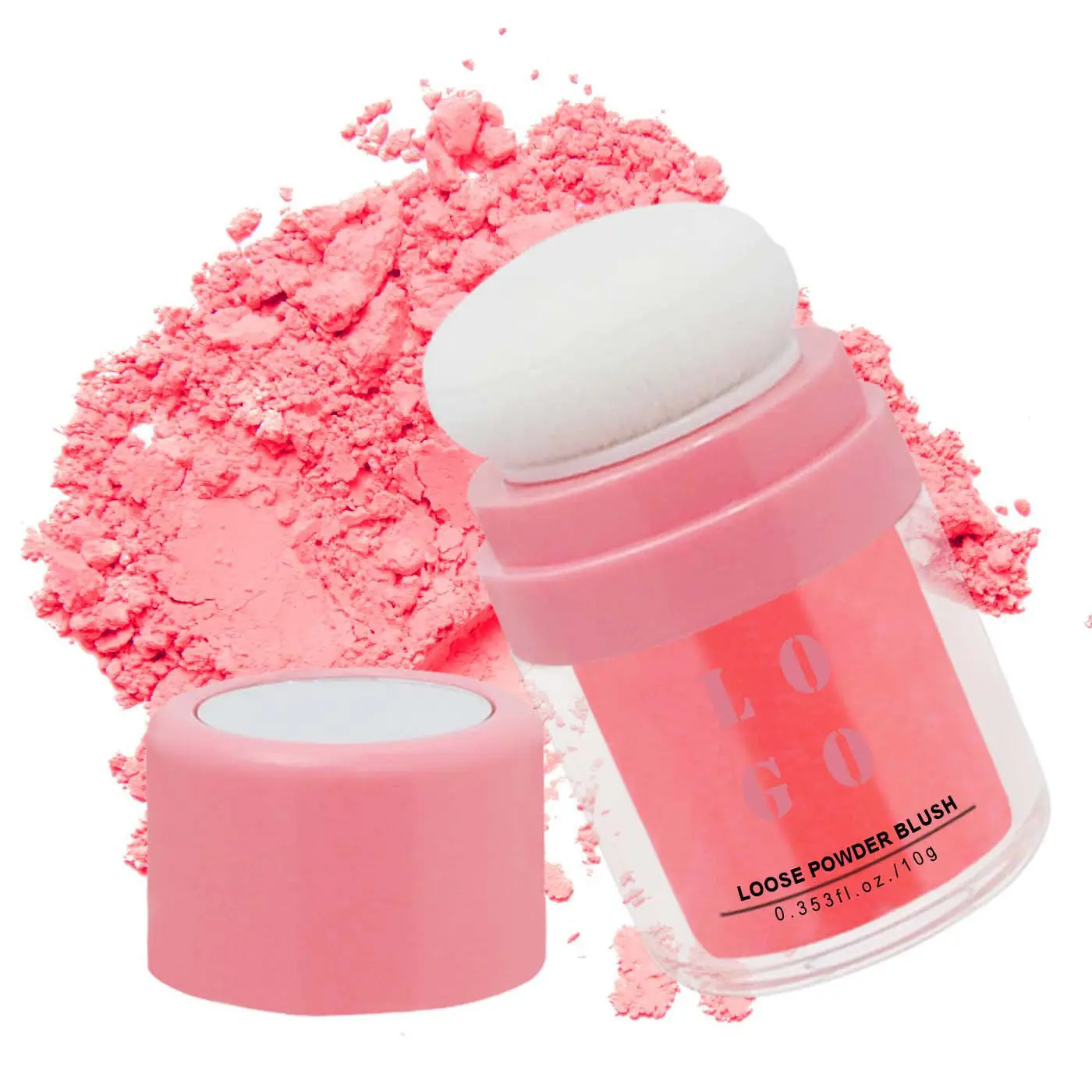 Private Label Chemical Waterproof Matte Finish Long Lasting Blush Powder for Face Blush Setting Powder
