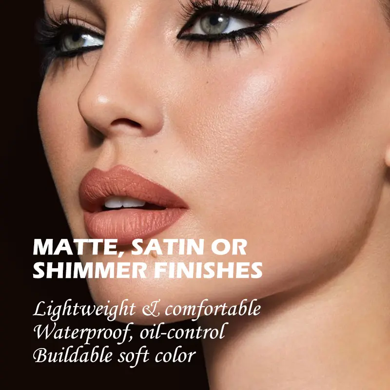 Private Label Wholesale Custom Logo Blusher Face Makeup High Quality High Pigmented Makeup Blush Palette