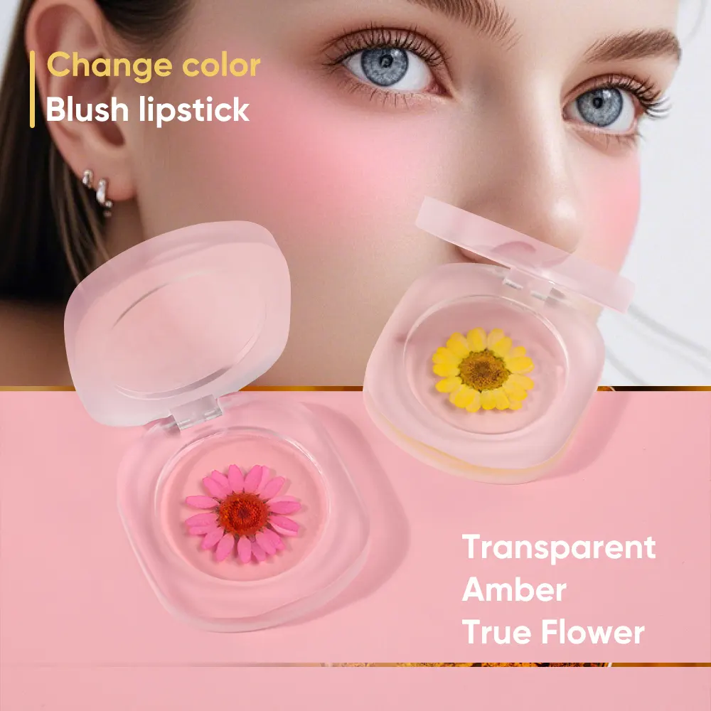 New PH High Pigment Face Check Blush & Lipstick Colors Changing Transparent Moisturizing Cream Cream-Based