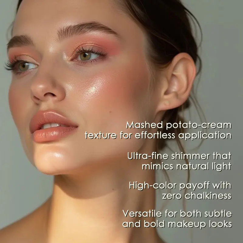 Private Label Cream Mineral Face Makeup Wholesale Highlight High Pigment Long Lasting Custom Highlighter Palette