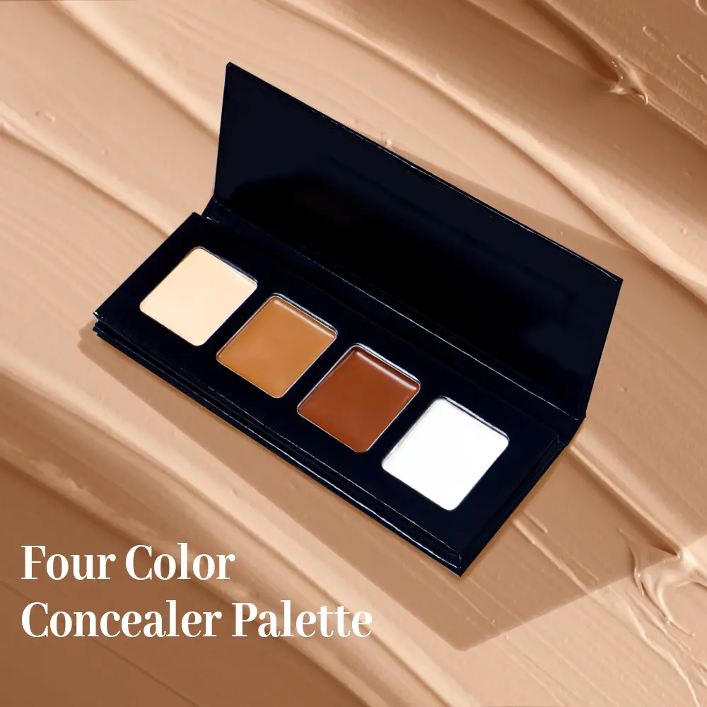 4 Colors Concealer Palette Custom Logo Eye Face Body Makeup Full Coverage Contour Palette Vegan Private Label