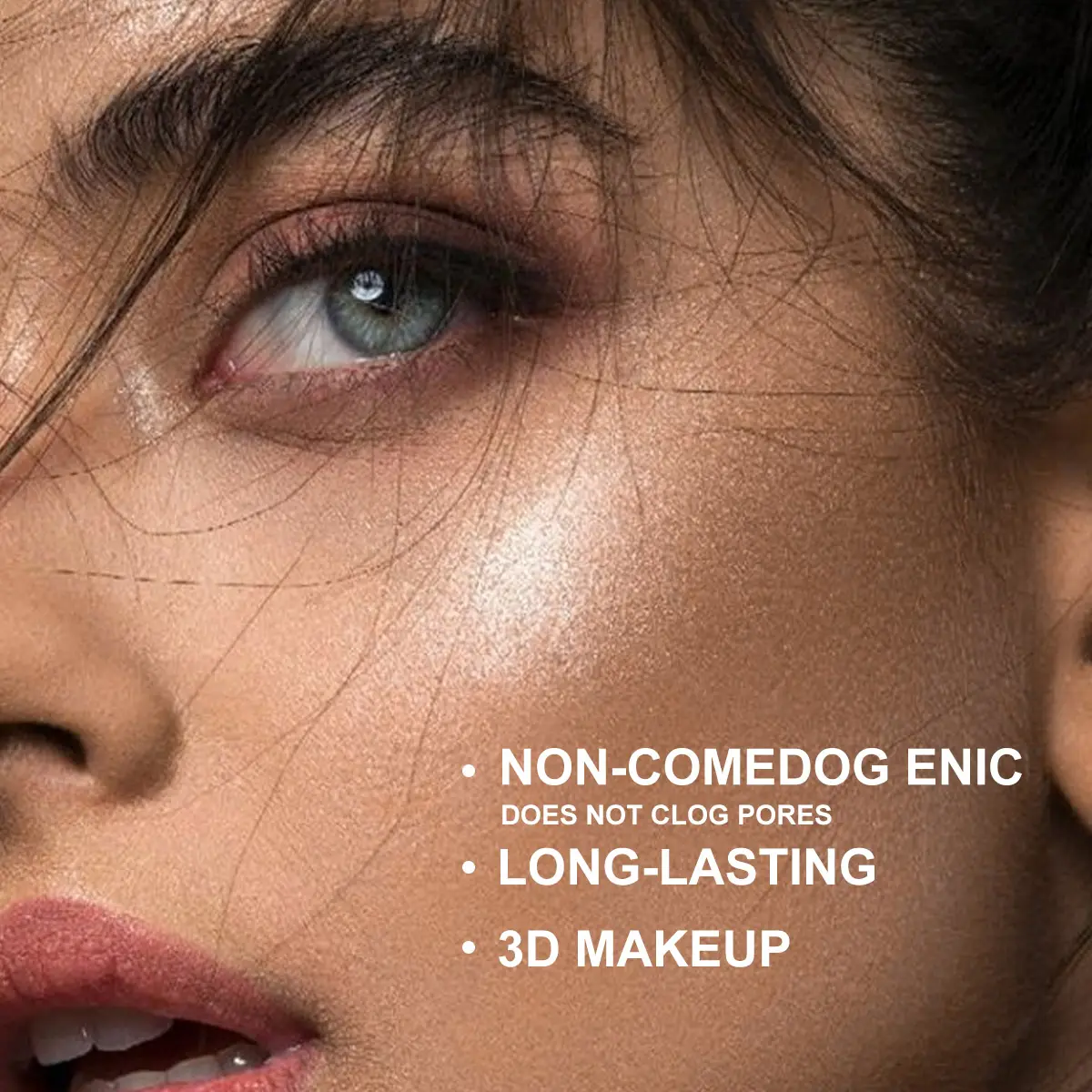 Private Label High Pigment Quick Drying and Non-sticky Brighten Makeup Glitter Liquid Eyeshadow Highlighter for Party Makeup