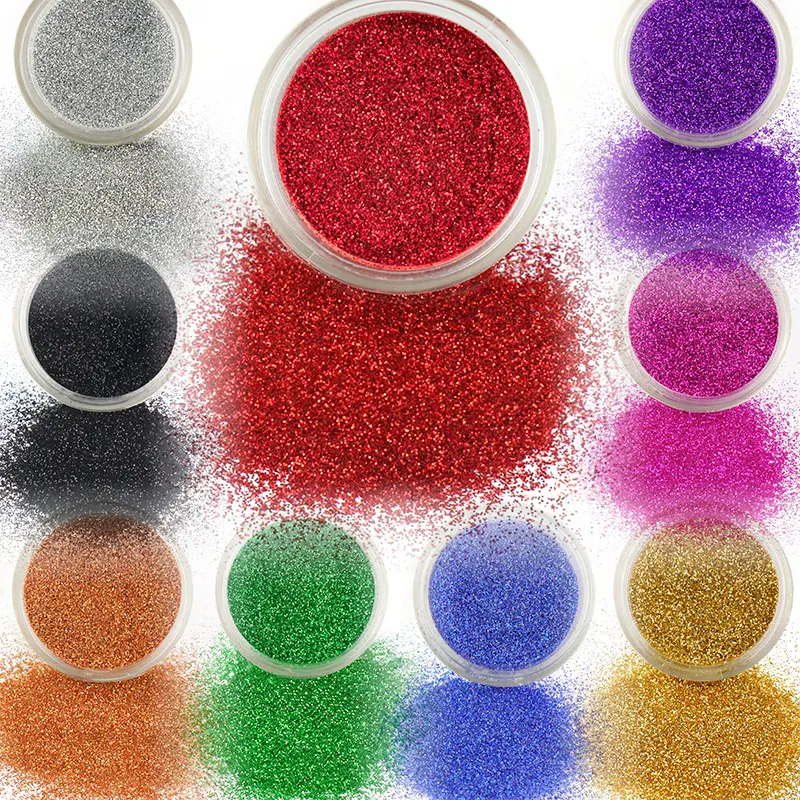 High Quality Eco-Friendly Biodegradable Iridescent Glitter Powder for Face and Nail Makeup Shiny Cosmetic Body Glitter