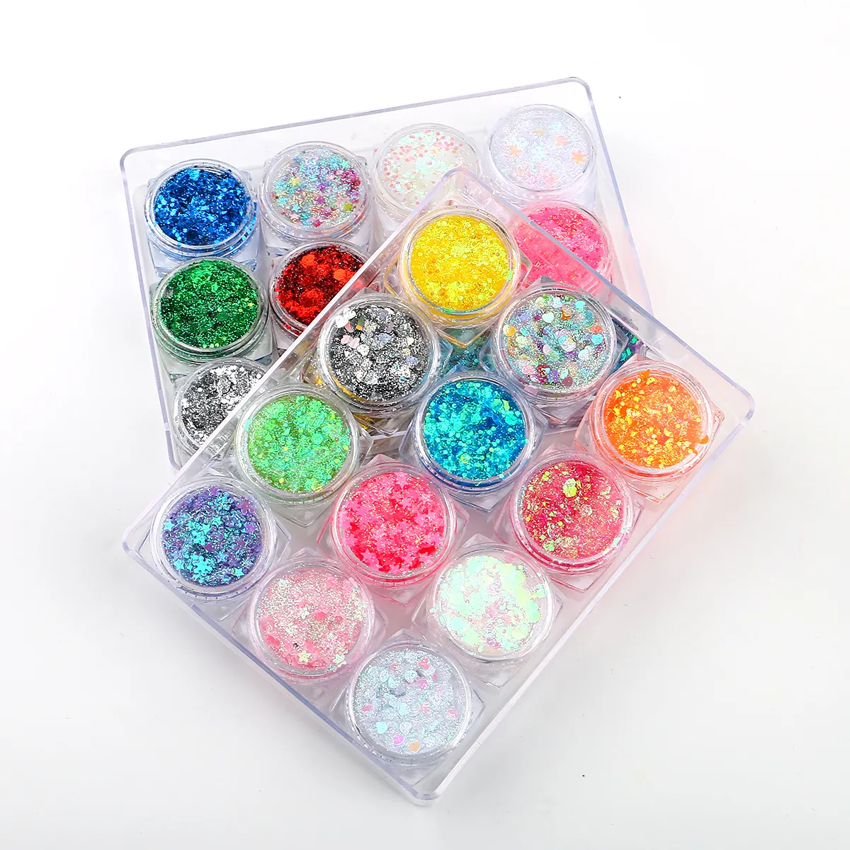 Multicolor Holographic Chunky Glitter for Women's Eye Face Body and Nail Decoration Cosmetic Body Power