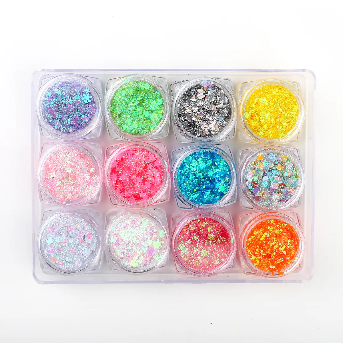 Multicolor Holographic Chunky Glitter for Women's Eye Face Body and Nail Decoration Cosmetic Body Power