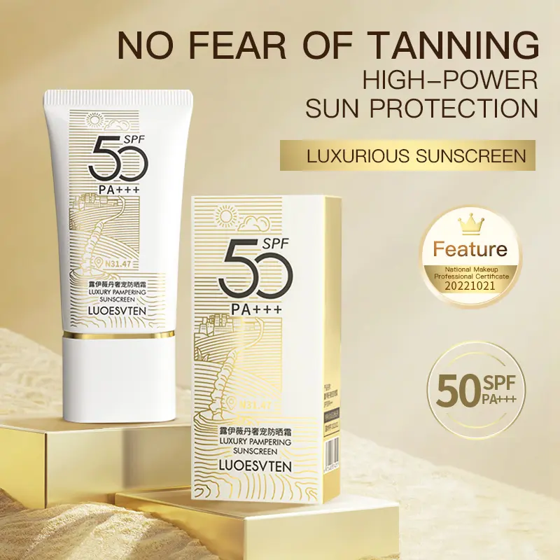 Private Label Mineral SPF 50 Skincare UVA/UVB protection Sunscreen Mineral Sunscreen