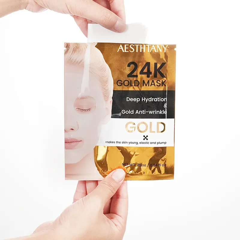 KOREAN Skin Care 24K Gold Collagen Facial Face for Women Anti Aging Facecare Face Mask for Sensitive Skin