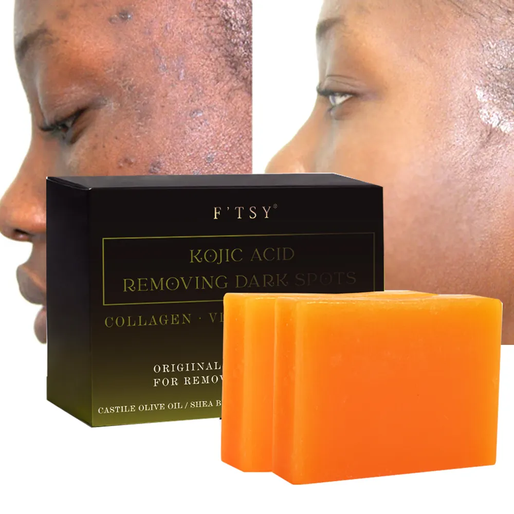 Kojic Acid Dark Spot Remover Soap Bars Skin Whitening Kojic Acid Tumeric Soap Bar Solid Tumeric and Kojic Acid Soap