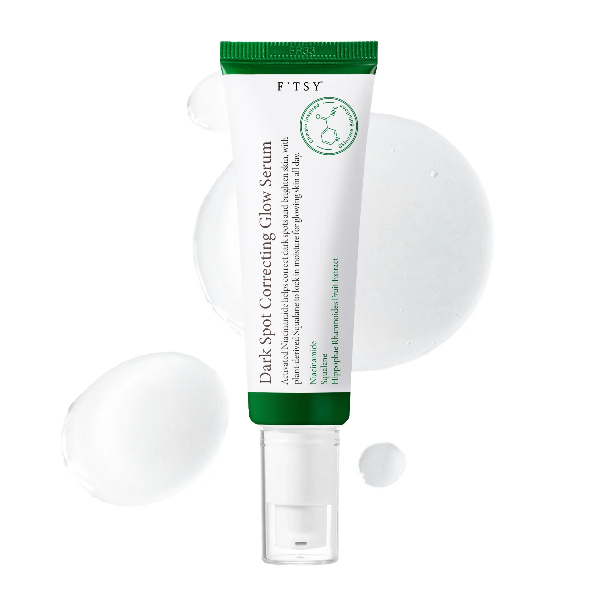 Wholesale Custom Natural Korean Brightening Improve Uneven Skin Tone Hydrating Dark Spot Correcting Glow Serum