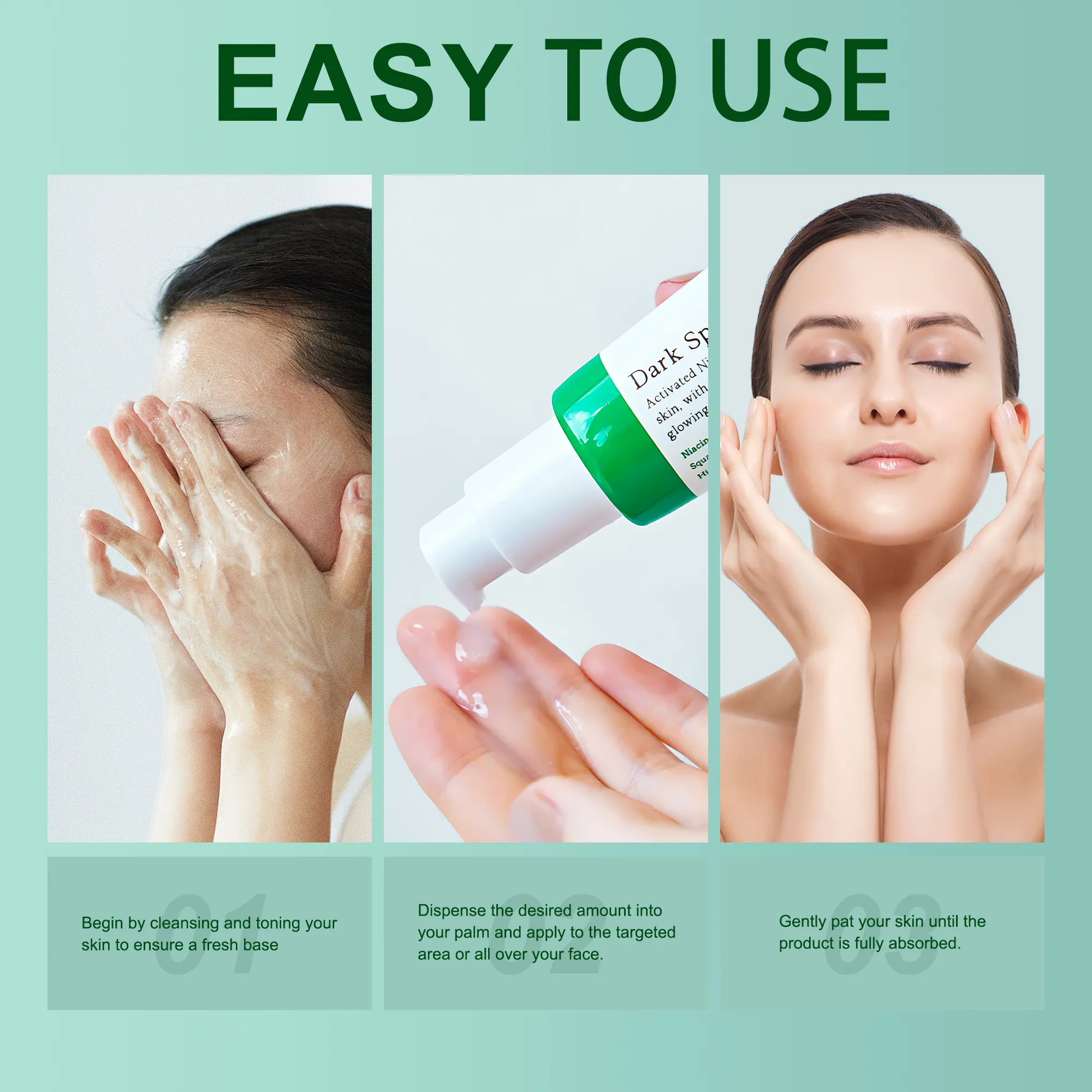 Wholesale Custom Natural Korean Brightening Improve Uneven Skin Tone Hydrating Dark Spot Correcting Glow Serum