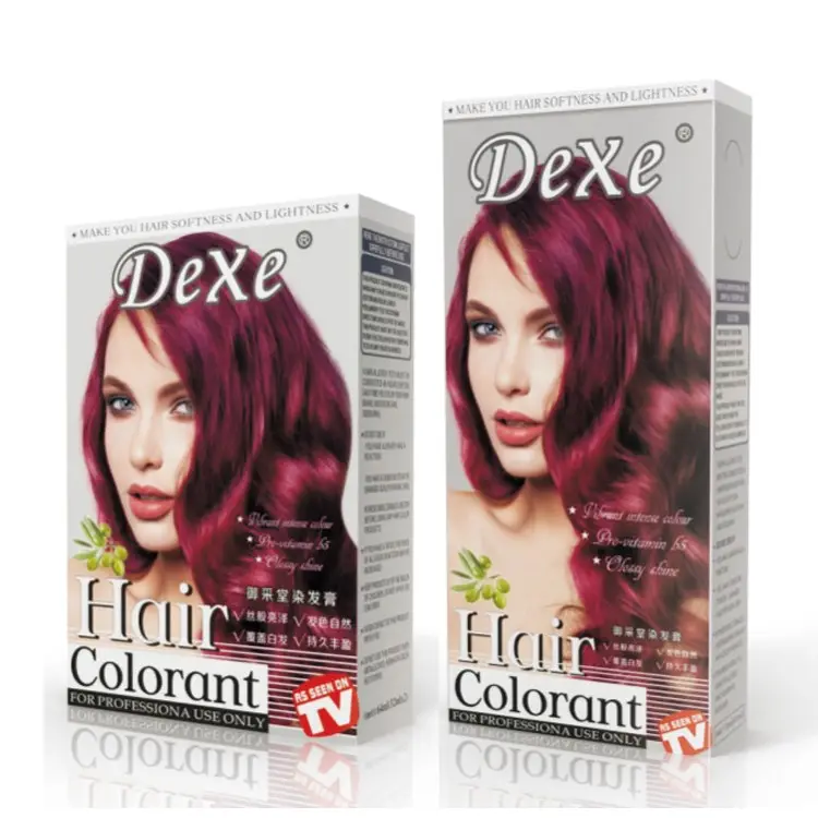 For for Plastic Permanent Black Gold Brown Hair Color Dye Cream Covers Gray Hair Long-Lasting Formula Home Use Cosmetic detail