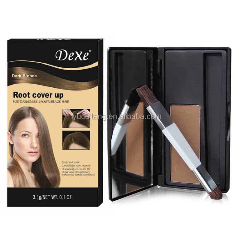 For Temporary Herbal White Hair Solution Grey Hair Root Cover Concealer Powder Women No Ammonia PPD Safe Long-Lasting Color