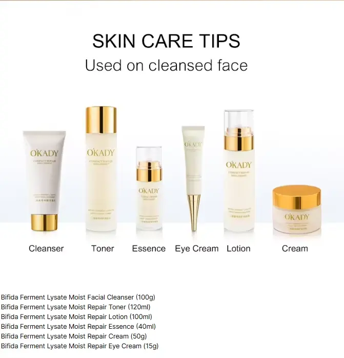 Custom Korean Skin Care 6-Piece Camellia Herbal AHA Anti-Aging Nourishing & Repair Facial Kit Unisex Style