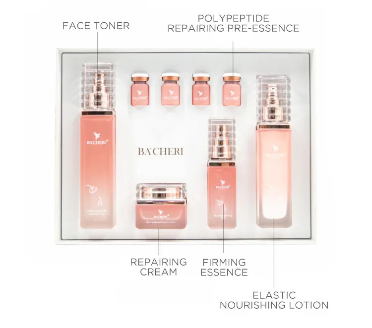 OEM High Quality Private Label Organic Moisturizing Whitening Brightening Vitamin C Skin Care Set for Dark Skin