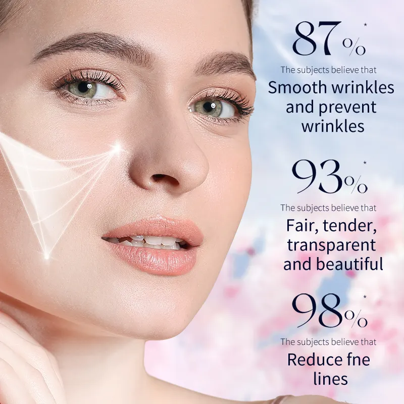 OEM Private Label AOYUNSHI NaturalSakura Anti Wrinkle Moisturizing 8-piece Set Collagen Whitening Hydrating Face Skin Care Set